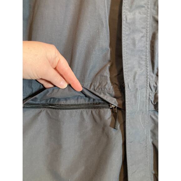 Eddie Bauer Jacket Men's Medium Slate Gray Full Zip Front Mesh Lined Pockets - Picture 3 of 12